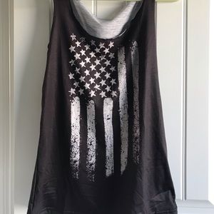 American flag tank top